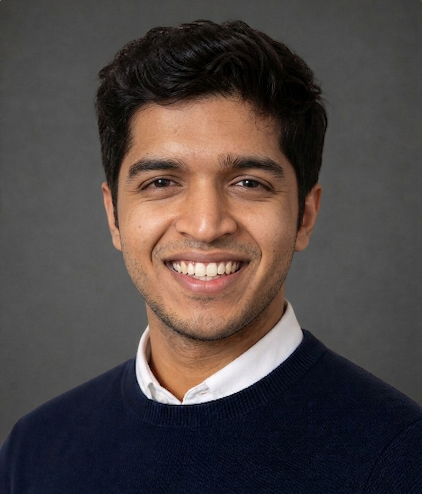 Portrait of Soham Pandya, founder of Linkence
